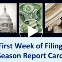 First Week of Filing Season Report Card