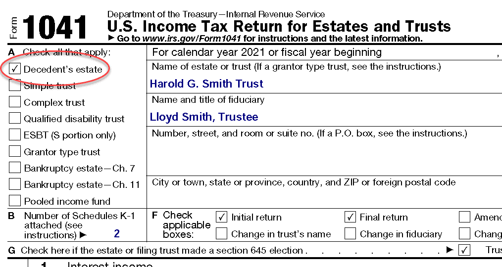 Form 1041