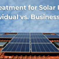 Tax Treatment for Solar Panels: Business vs Individual Use