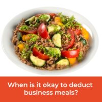 Basic Principles for Meals Deduction