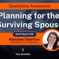 Questions Answered from Planning for the Surviving Spouse Webinar